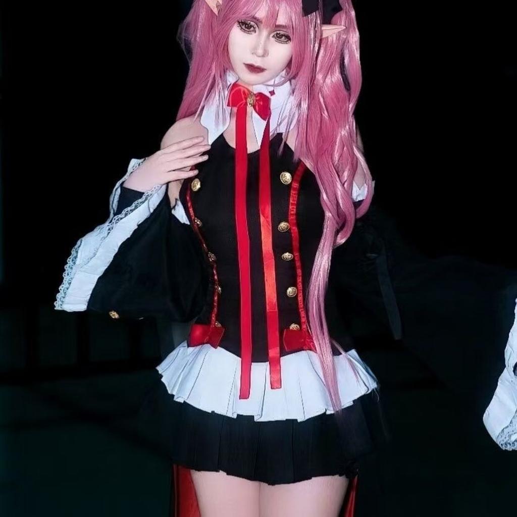 Seraph Of The End Owari no Seraph Krul Tepes Cosplay Costume Uniform Wig Cosplay Anime Witch Vampire Halloween Costume For Women