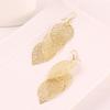 Fashion Women Hollow Leaf Shaped Drop Dangle Hook Earrings Party Jewelry Gifts