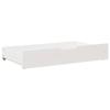 Under-bed Drawers 2 Pcs White 90x55x16 Cm Solid Pine Wood