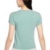 Nike Als W Nsw Nk Chll Knt Md Crp Logo Einfarbig Locker Outdoor Rundhals Kurzarm Normales T-Shirt Damen T-Shirts FV5509-018