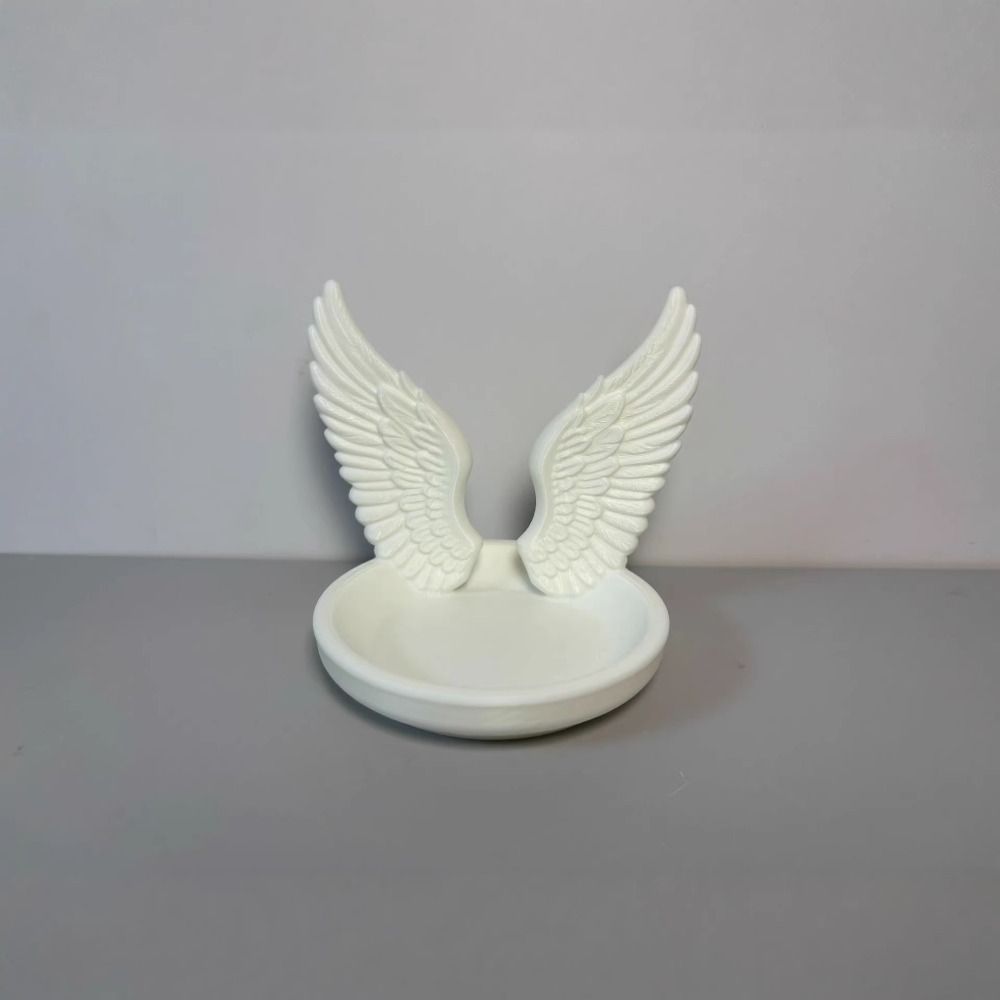 INS Jewelry Storage Tray Angel Wings Mini Key Tray Photo Prop Bracelets Organizer  Room Decor