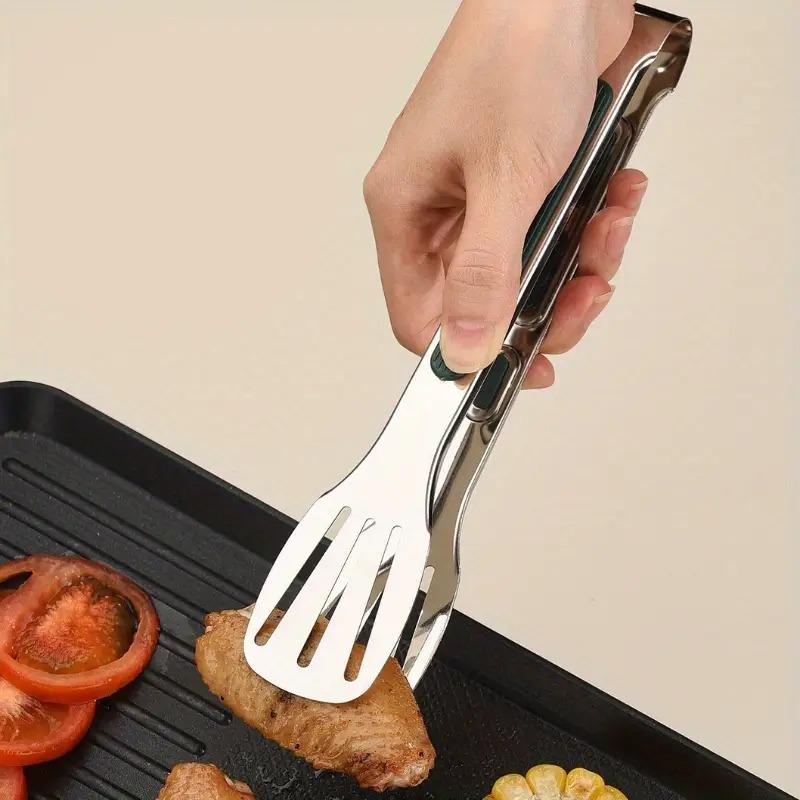 Stainless Steel Food Tongs Non-Slip Meat Salad Bread Serving Clip Barbecue Grill Buffet Clamp Cooking Tools Kitchen Accessories