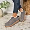 Velvet Warm Flat Soled Round Toe Cotton Shoes Snow Boots For Women Wide Width Slip On Women'S Fashionable Zippered Low Boot