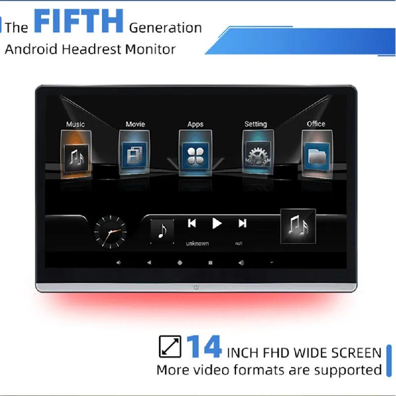 

14 Автомобильный монитор Android 12 Многофункциональный планшет Сенсорный экран 2+32 ГБ Восьмиядерный FM