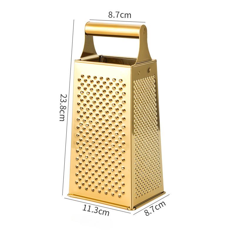 Stainless Steel 4 Sided Blades Household Box Grater Container Multipurpose Vegetables Cutter Kitchen Tools Manual Cheese Slicer