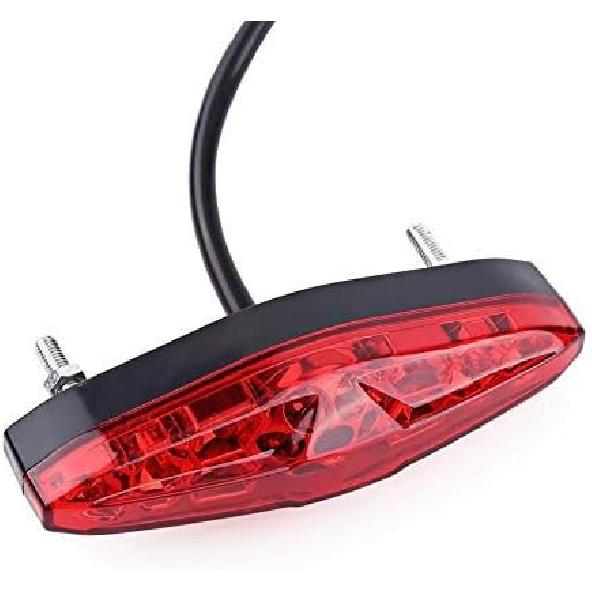 12V Universal 15 LED Motorcycle Rear Tail Light Brake Stop Running Tail Light ATV Dirt Bike (B)