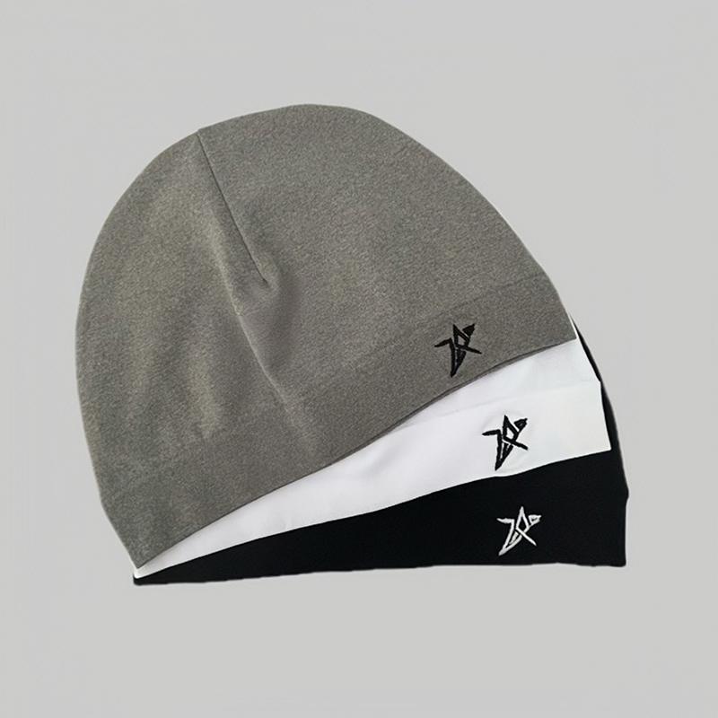 1Pieces Cross Embroidered Cap Beanie Soft Breathable Stretch Warm Knitted Hat Travel Outdoor Mountaineering Scarf