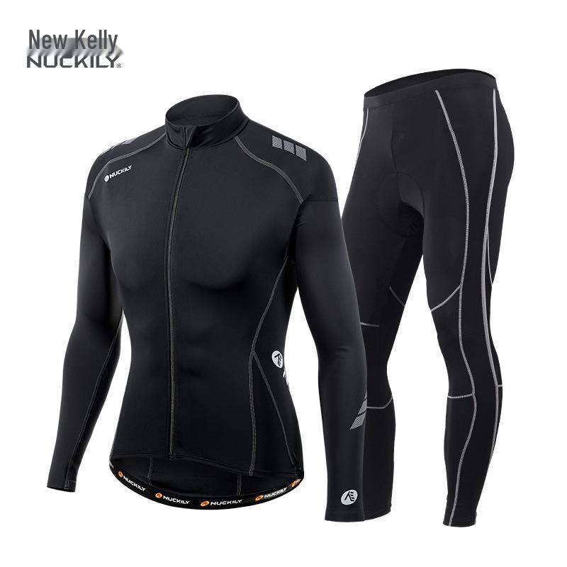 Men s and Women s Long Sleeve Cycling Set - Breathable, Quick-Drying, Tight-Fitting for Spring and Autumn. L