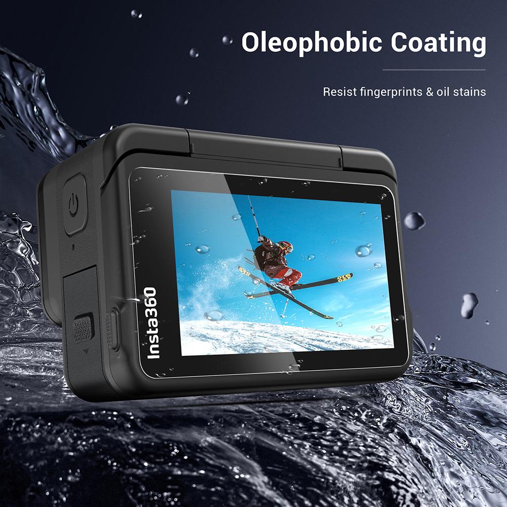 For Insta360 Ace/Pro Camera Lens , High Definition,  Bubble-Free, Clear Tempered Glass Film, Smooth Surface, Hardness 9H