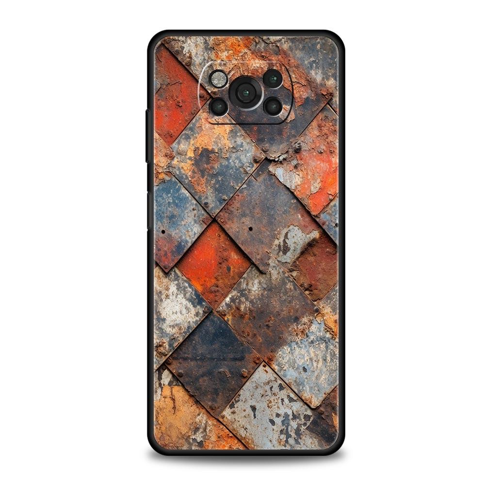 Vintage Industrial Style Rusty Phone Case for Xiaomi Poco F7 F6 F5 F4 F3 X6 X5 X4 X3 NFC F7 Ultra M4 C51 C55 GT Soft TPU Cover