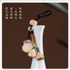 Recommended Boxwood Lotus Seed Bodhi Fortune Bag Car Keychain Mobile Phone Lanyard Short Vintage Pendant Ornament