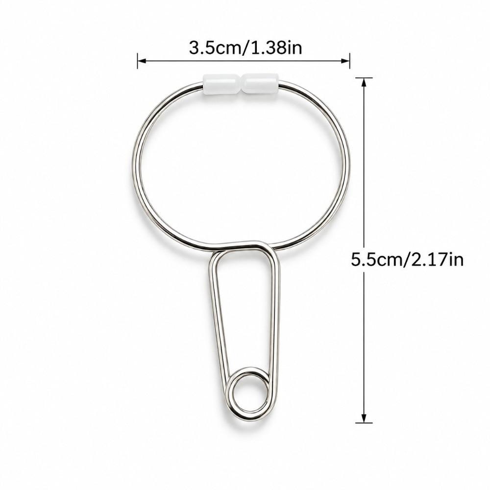 10Pcs Metal Ear Reflexology Massage Clips Silicone Tip Ear Therapy Spring Clips Facial Relaxation