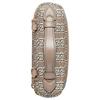 Gucci Detachable shoulder strap zipper closure leather leather trim handheld crossbody bag super mini women's taupe
