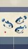Stylish and Cute Noren Curtains with Auspicious Puffer Fish Room Divider Curtains for Privacy and Ideal for Living Dressing and 85cm 150cm NR1103