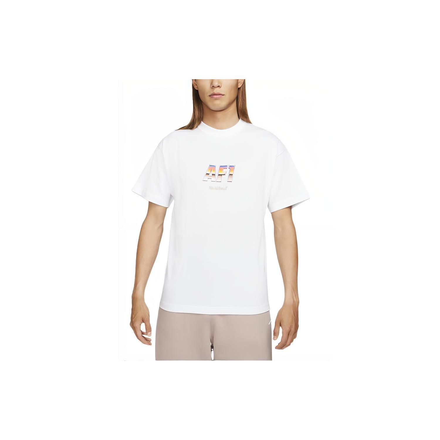 

New Nike T Shirts Men White DR5756-100 L