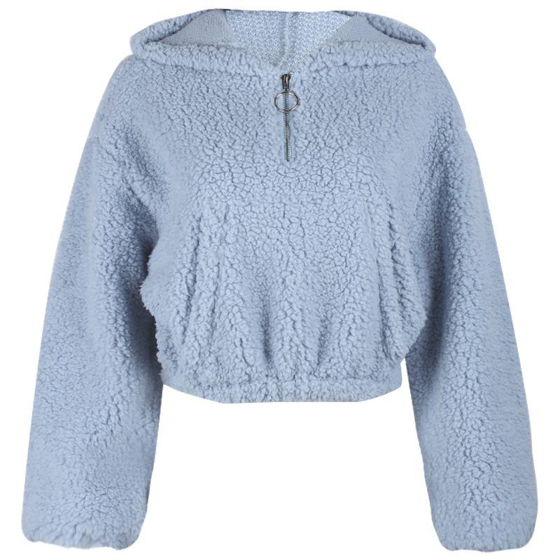 

Модный Шикарный Французский Нежный Свободного Кроя Укороченный Топ Blue(Complimentary freight insurance) S