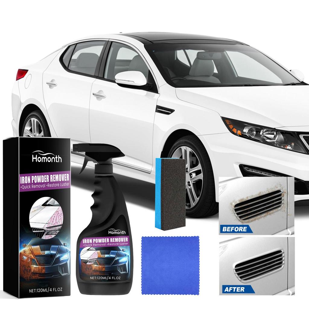Homonth Car Rust Remover, Rust Cleaner, Car Wheel Metal Cleaning, Stain Removal, Refurbishment, and Rust Removal Spray