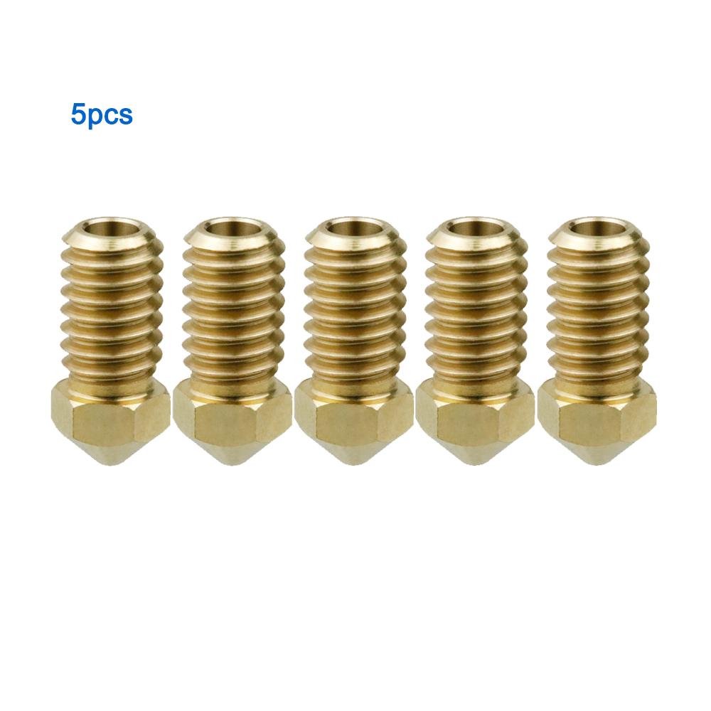 5/10pcs Brass Nozzle For Bambu Lab A1/ A1 Mini, 0.2 0.4 0.6 0.8mm 3D Printer Accessories for Bambulab A1 Mini 3d Printer