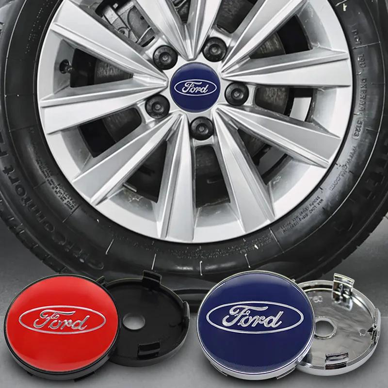 4pcs 60mm Car Wheel Center Hub Cap Auto Rim Covers Emblem Badge For Ford Focus Fiesta Mondeo Ranger Kuga Mustang ST Accessories