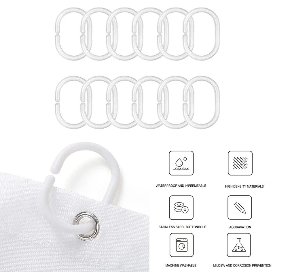 VIKAMA Adorable Cat Shower Curtain, Waterproof and Moisture-Resistant Bathroom Divider for Bathtubs,Achieving Wet-Dry Separation