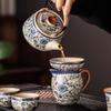 Ting Le Blue & White Porcelain Kung Fu Tea Set