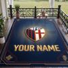 Custom Text Printed Rug Bologna FC Non Slip Floor Carpet For Home Room Decor