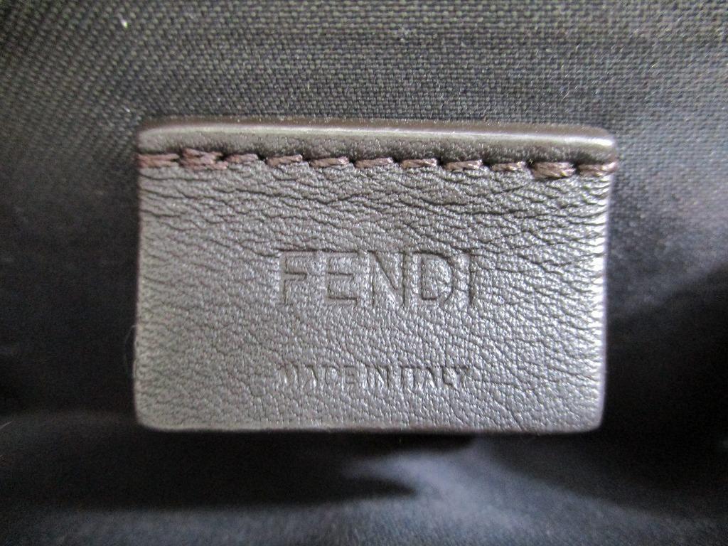 Authentic FENDI ROMA Grege Leather Gold H/W Coin Purse Credit Card Holder #a798  Refurbished
