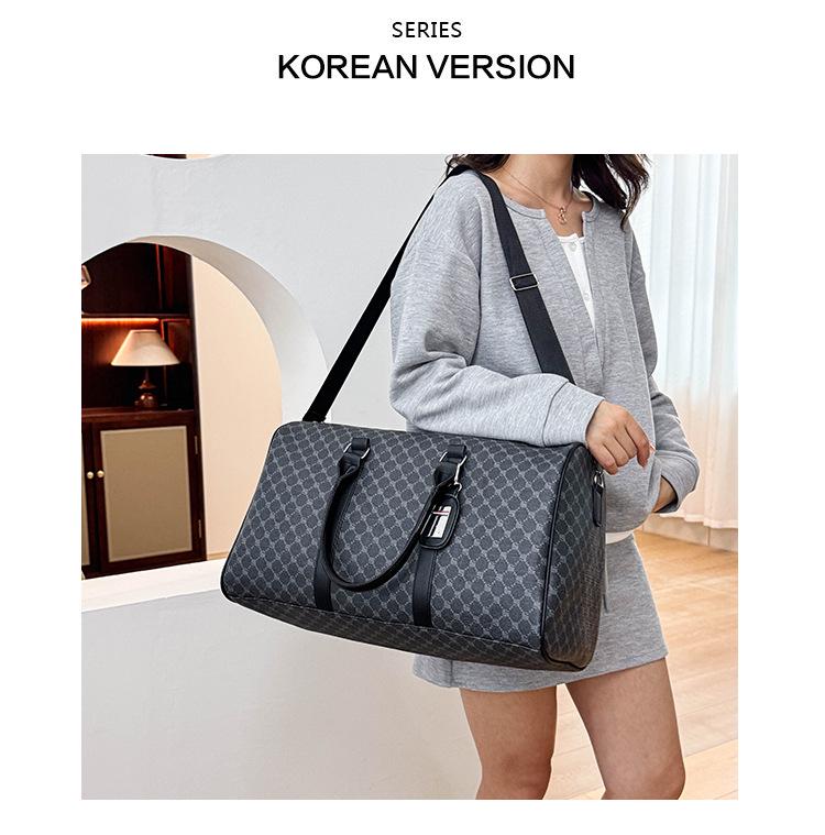 Veľká cestovná taška v kórejskom štýle pre mužov a ženy - Ručná, na rameno alebo crossbody taška do posilňovne