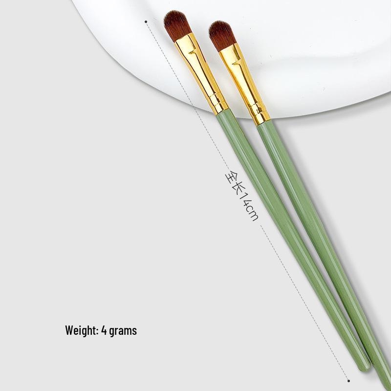 

Мини набор кистей для детализации теней и хайлайтера с плоской головкой из шерсти животных Цанчжоу