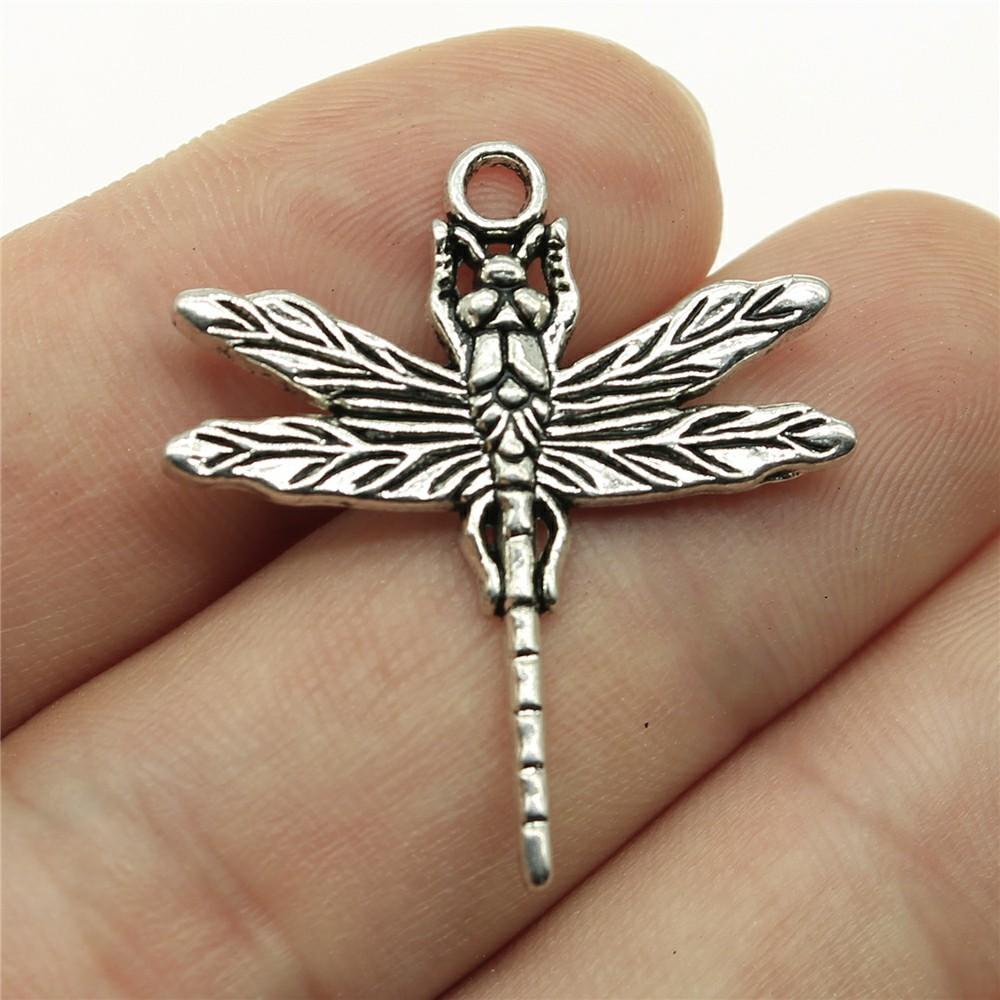 20pcs Dragonfly Charms Antique Silver Color Dragonfly Charms Pendants For Bracelets Dragonfly Charms Making Jewelry