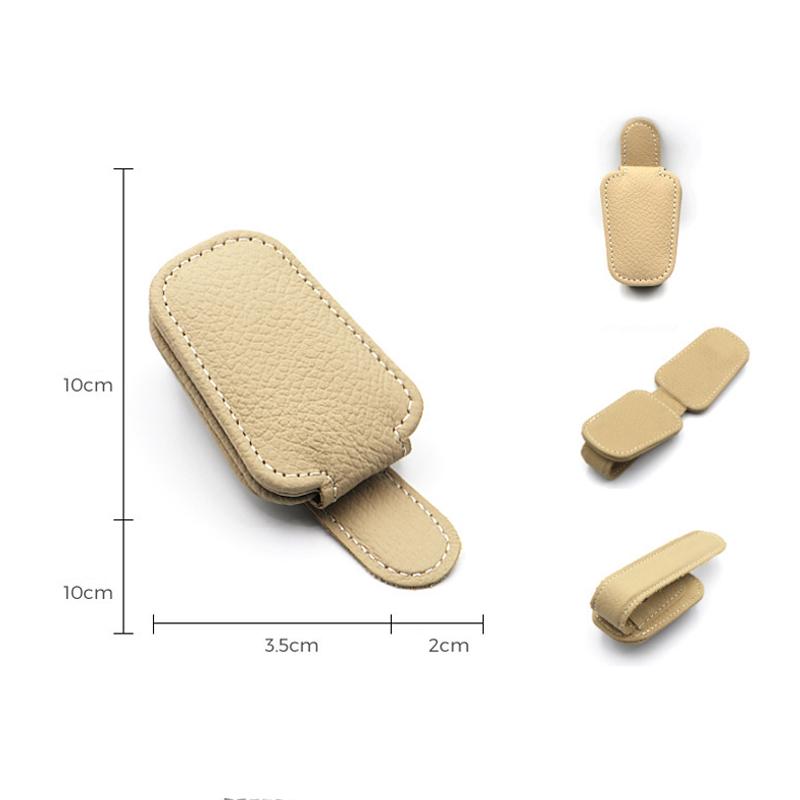 Auto Sonnenblende Clip Brillenetui Auto Sonnenbrillen Visier Brillenhalter Sonnenbrillenhalter Pu Leder Brillenhalter