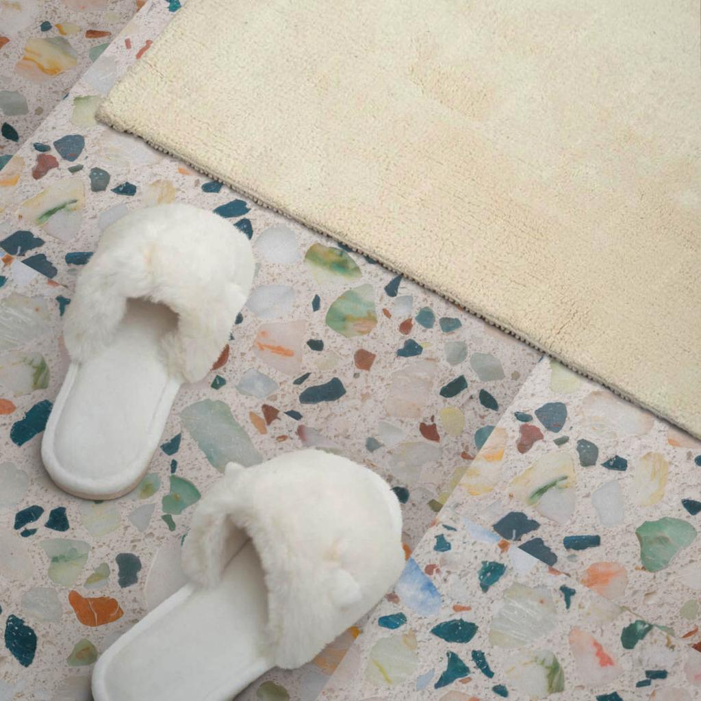 Package of Vinyl Tiles with a Motif for the Kitchen Stone Mosaic Pattern 4X50X50 Cm