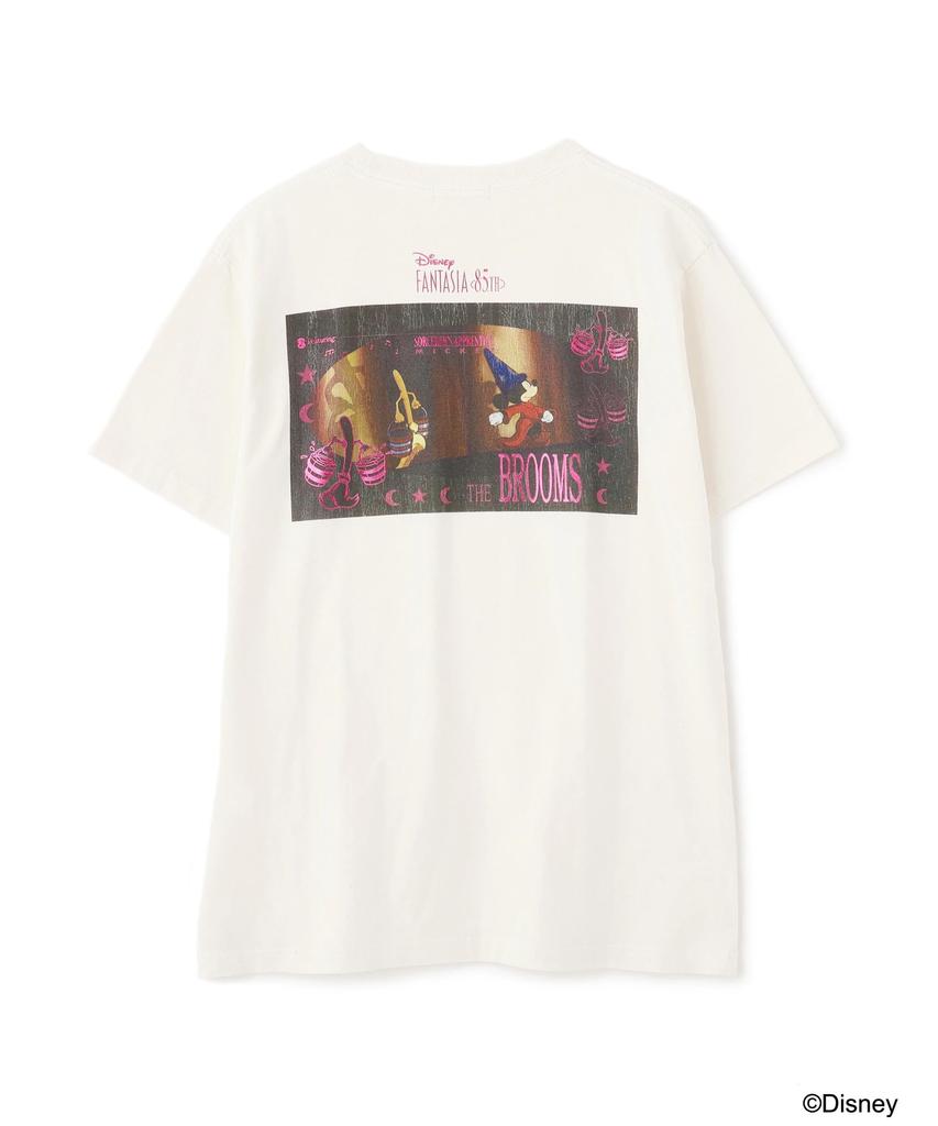 Avirex Collection FANTASIA MICKEY MOUSE FOIL PRINT WOMAN F 033 T-SHIRT Women's Off-White 783-5235616