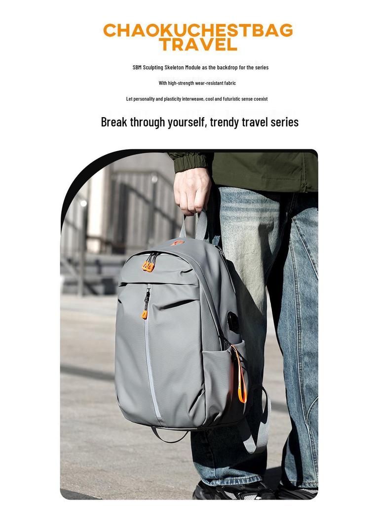 Durable, Large-Capacity Cross-Border Travel Backpack with Logo Printing