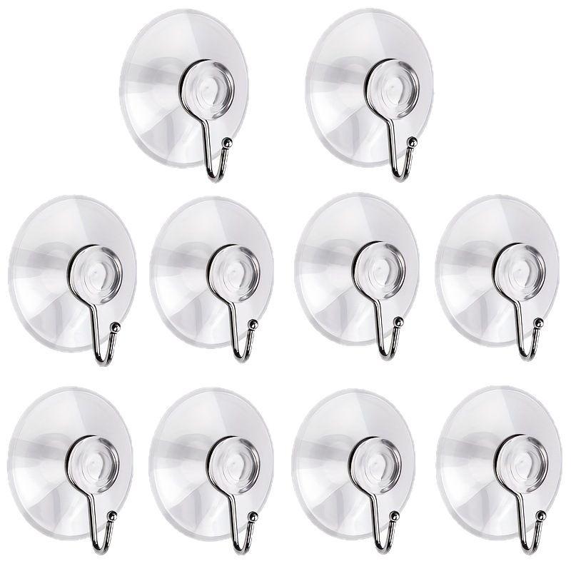 

5/20pcs Clear Suction Cups Hooks Vacuum Suction Cup Hook Key Clothes Hanger Hook Kitchen Bathroom Window Robe Towel Storage Hook 5pcs