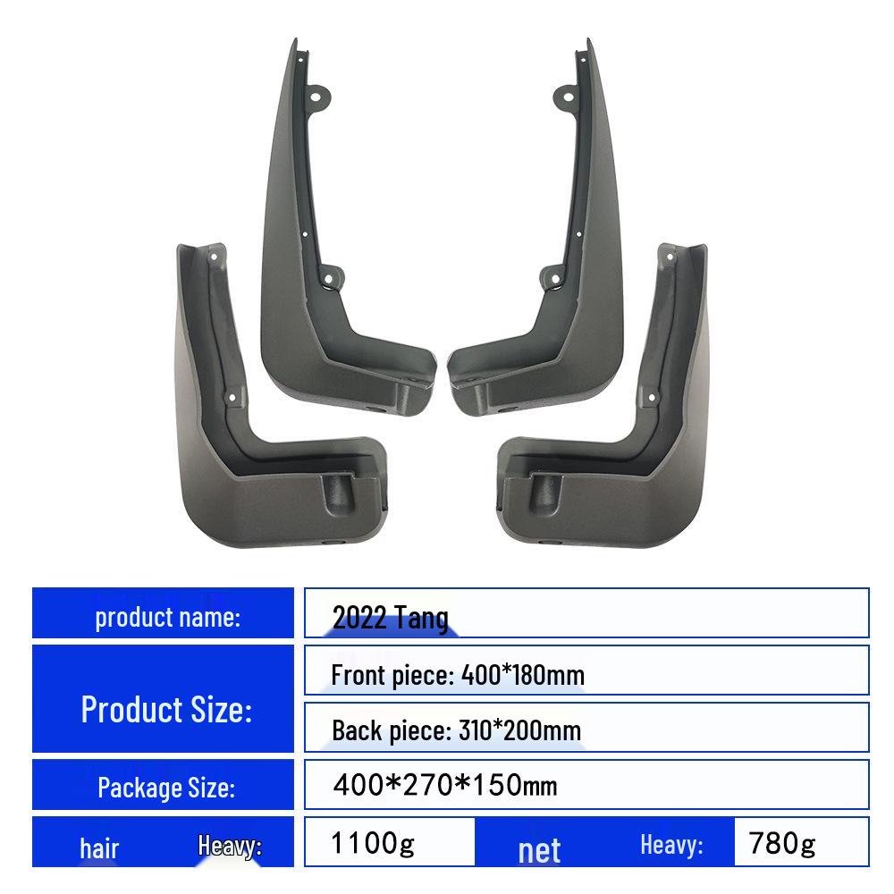 BYD Tang DM/EV Mudguard (2021-2025) - Soft Rubber PP Material