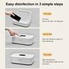Nail Tool Disinfectant Box Nail Tool Sterilizer Box Nail Tools Disinfectant Container Manicure Tools for Nail Salons