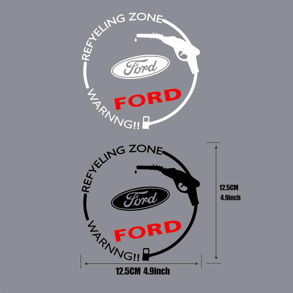 Car Vinyl Film Decal Fuel Tank Cap Stickers Decoration Accessory For Ford ST Fiesta Focus Mk2 3 4 Edition Mondeo Fusion Ecosport