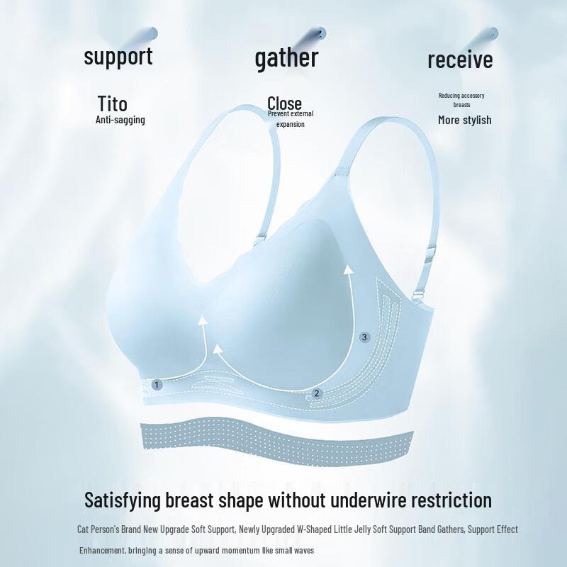 MaoRen Women's Seamless Cooling Ice Silk Wireless Bra