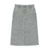 Nau W Garment-Dyed Corduroy Skirt Light Gray