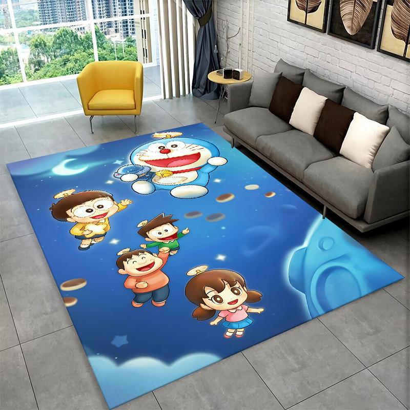 Cartoon D-Doraemon Dream Anime Carpet Rug for Playroom Bedroom Living Room Sofa Home Decor,kid Area Rug Non-slip Floor Mat