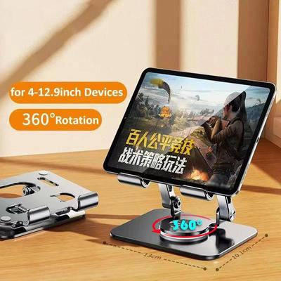 Aluminium Tablet Stand Bureau Riser 360° Rotatie Multi-Hoek Hoogte Verstelbare Opvouwbare Houder Dock voor Xiaomi iPad Tablet
