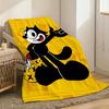 F-Felixs The Cat Throw Lightweight 240G Flannel Blanket Soft Skin-Friendly For Summer Cooling