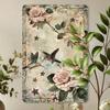 Metal Tin Sign Hummingbird Rose Vintage Wall Art 8x12 Home Bar Cafe Decor