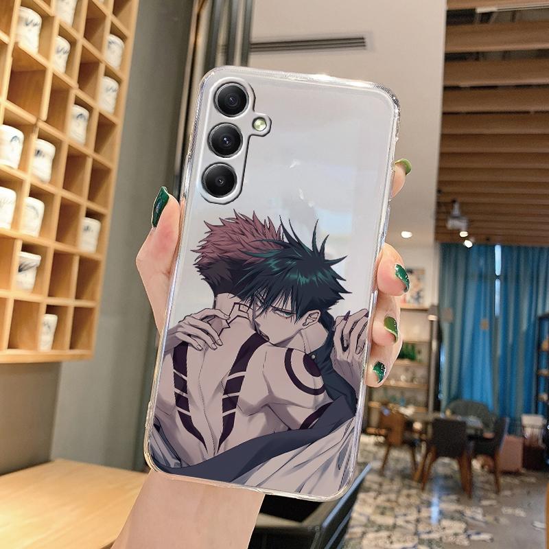 

Мягкий прозрачный силиконовый чехол с рисунком аниме для Samsung A55 M35 S24 Xiaomi Redmi Note 13 Poco C65 iPhone Camera Противоударный защитный чехол Samsung Galaxy A11