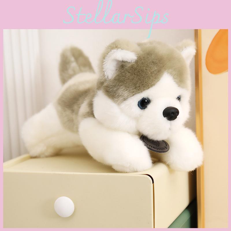 Siberian Plush Charming Husky Dog Stuffed Animal Toy Perfect For Gifts Kids