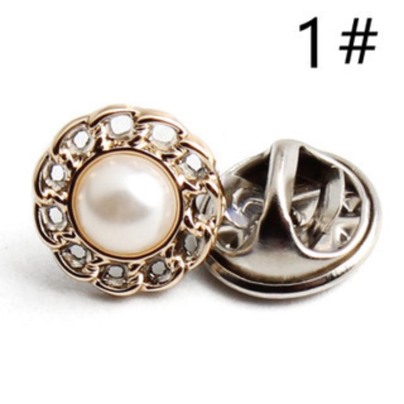Non-slip Button Underbutton Removable Adjustable No-stitch Button No-stitch Pearl Button Shirt Decorative Brooch Button