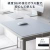 SANWA DIRECT Gaming Glass Mouse Tempered 35 X 26 3 Mm 9H Medium Black Pad, Glass, Cm, Thickness, Hardness, Size, (200-MPD034BK-M)