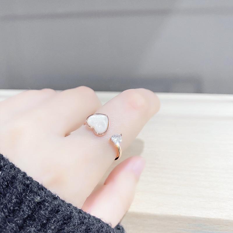 Adjustable Women's Ring Temperament Tide Ring Design Fashion Personality Commuter Style Index Finger Ring Wedding Party Jewelry Elegant Accessories