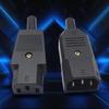 5pcs Universal 3 Pin Terminals Power Plug Adapter IEC 320 C14 Male C13 Female
